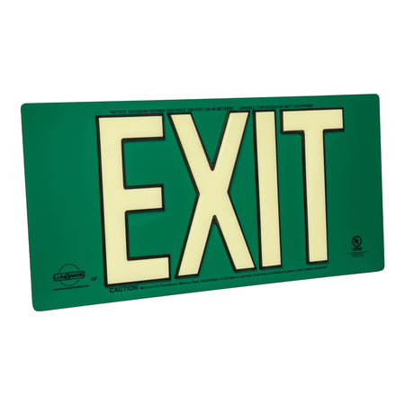 Code Compliant Photoluminescent Exit Signs